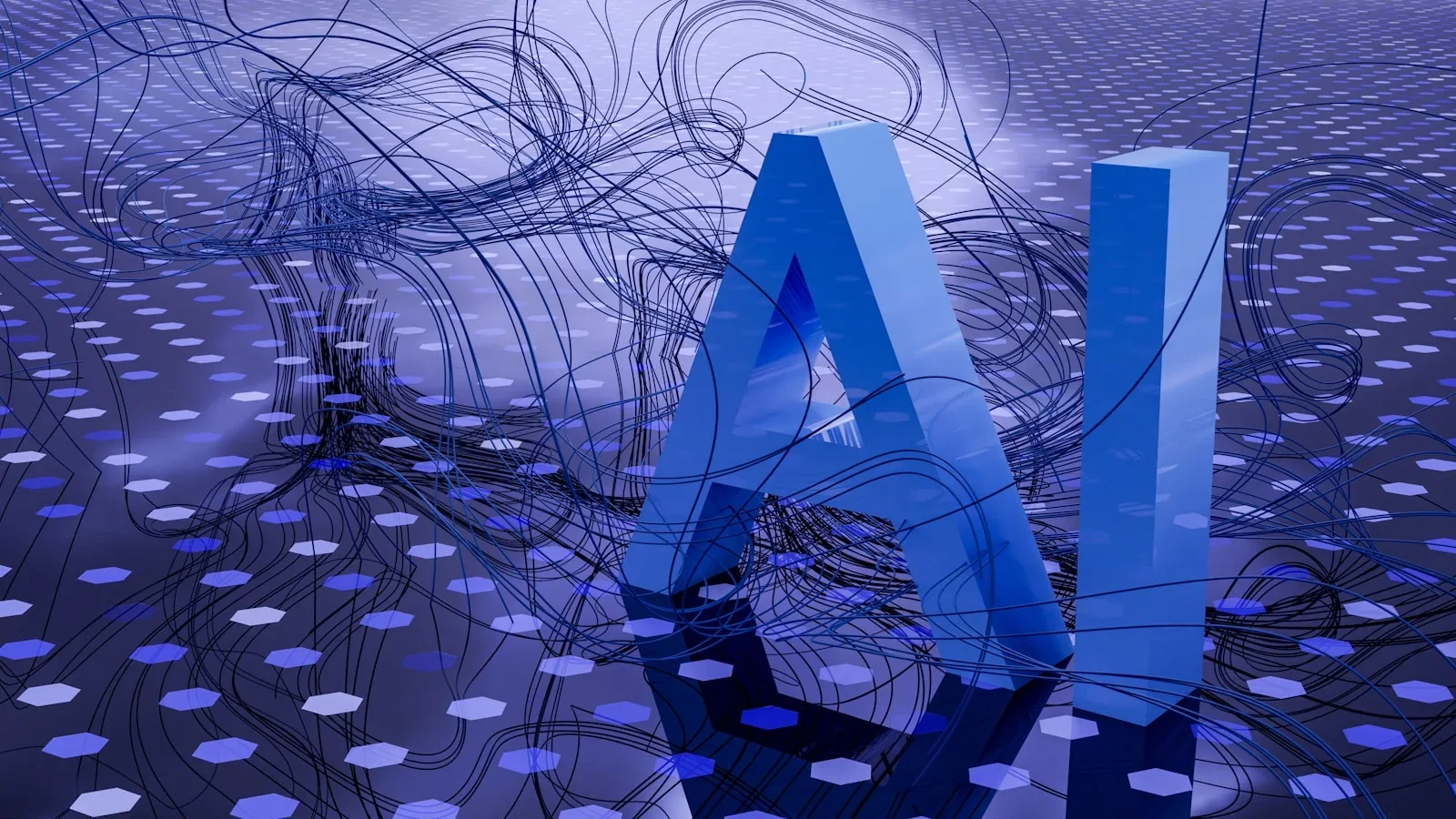 Representação abstrata de inteligência artificial, ilustrando os novos modelos Gemini do Google
